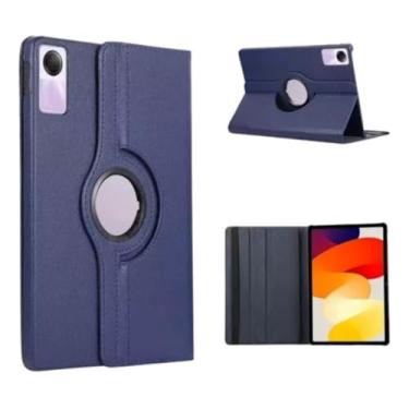 Imagem de Capa Giratória 360° para Xiaomi Redmi Pad SE 11 Polegadas, Suporte Ajustável (Azul Marinho)
