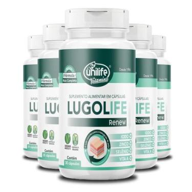 Imagem de Kit 5 Lugolife Renew Unilife 30 Cápsulas