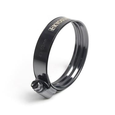 Imagem de Kyostar Braçadeira de camada dupla americana ajustável aço inoxidável titânio azul braçadeira diâmetro ranger, 43-63 mm