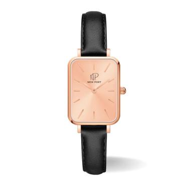 Imagem de Relógio Feminino Quadrado Elegante Analógico Rosé New Port