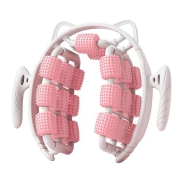 Imagem de RNXRZANK Rolo de Massagem, Grampo Circular para Pernas, 20 Rodas, Treino Versátil, Rolo Muscular para As Mãos, Massageador de Pernas para Ombros Masculinos em, Rosa