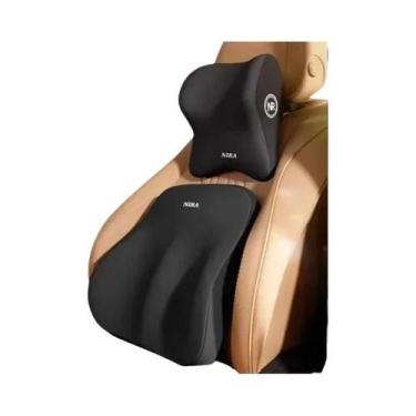 Imagem de Almofada De Pescoço Em Espuma De Memória Com Suporte Lombar Para Carro