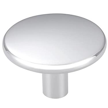 Imagem de MUMU Puxadores de armário cromados de 4 cm puxadores cromados puxadores de armário cromados polidos puxadores de armário de níquel polido para armários gavetas, cômodas, armários de arquivo, pacote