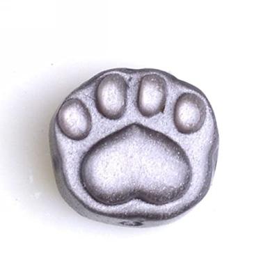 Imagem de 3 peças Mini bonito natural arco-íris dourado prata obsidiana gato pedaleira pingente de contas para colar pulseira, Cristal, Obsidiana