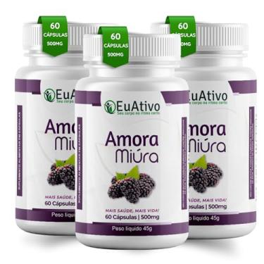 Imagem de Amora Miúra 500mg 60 Cápsulas EuAtivo (3)