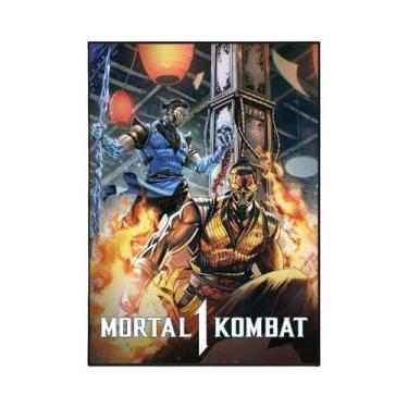 Imagem de Adesivo De Parede Vintage Do Jogo Mortal Kombat Para Decoração De Sala