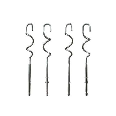 Imagem de 2 conjuntos (4 peças) 990143000 acessório de substituição para batedeira Hamilton Beach - adequado para modelos 62630R, 62632R, 62633R, 62580-2 ganchos de massa binaurais e 2 ganchos monofônicos