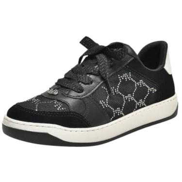 Imagem de Tênis Via Marte Feminino 220-001 Brilho Casual Fashion Preto (Preto, BR, Adulto, Numérico, 37)