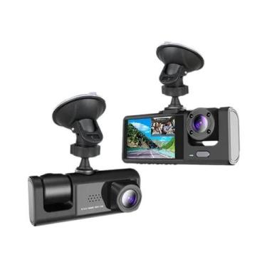 Imagem de Câmera Veicular DVR WiFi 1080P Com Dupla Lente, Gravador De Veículo Co