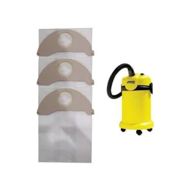 Imagem de Saco Descartável Porto-Pel para Aspirador Karcher A2104/A2104 Plus, 3 Unidades, Resistente