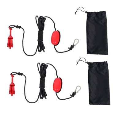 Imagem de waltyotur Pacote com 2 kit de âncora dobrável para caiaque marinho vermelho de 700 g para barcos pequenos, caiaques, canoa, paddle boards