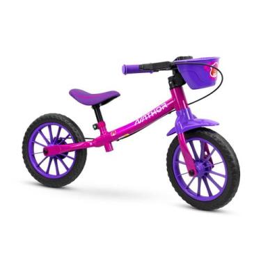 Imagem de Bicicleta Infantil Rosa Nathor Equilíbrio Bicicleta sem Pedal Balance