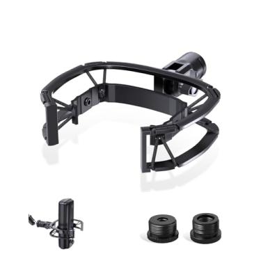 Imagem de Suporte de choque para microfone Wave – Feito sob medida para Elgato Wave 1/3, moldura de alumínio e suspensão reforçada para isolamento máximo de vibração, clipe de suporte de amortecedor ideal para