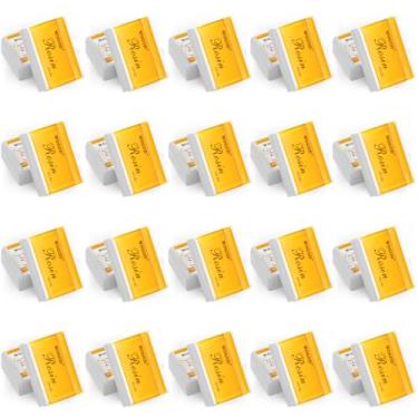 Imagem de Resina para violino breu leve de baixa poeira pacote com 20 para arcos para violino, viola e violoncelo (F02-20 unidades)