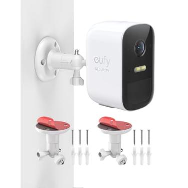 Imagem de Suporte de parede ajustável universal para câmeras de segurança compatível com Eufycam 2, eufyCam 2C/2C Pro, 2/2 Pro, 3C/S300, 3/S330 e outros modelos compatíveis com Eufycams, suportes de parede de