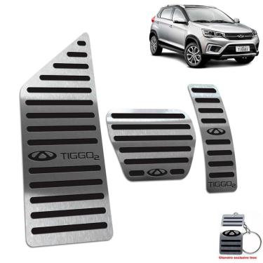 Imagem de Pedaleira Descanso Chery Tiggo 2 2019 2020 Automático Preto
