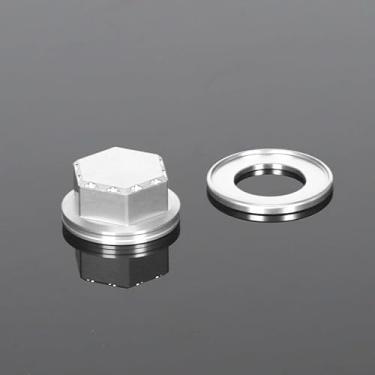 Imagem de Arruela de tampa de porca de haste de direção Monkey compatível com Monkey 125 GROM MSX CT125 DAX125 3D CNC acessórios de motocicleta parafusos de tampa de plugue (prata)