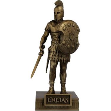 Imagem de Estátua Eneias - Herói Troiano (Cor Ouro Velho)