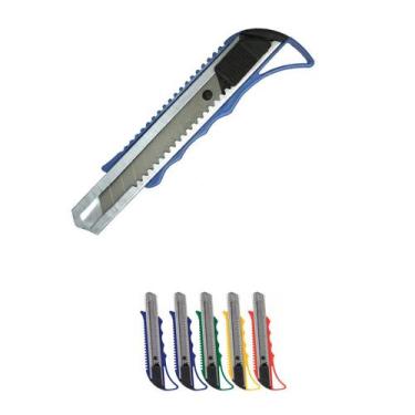 Imagem de 5un Estilete profissional cabo anatômico 15cm plástico inox - Rio Tiju