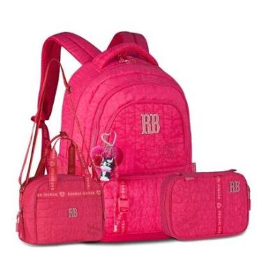 Imagem de Kit Escolar Feminino Mochila com Lancheira e Estojo Rebecca Bonbon-Feminino