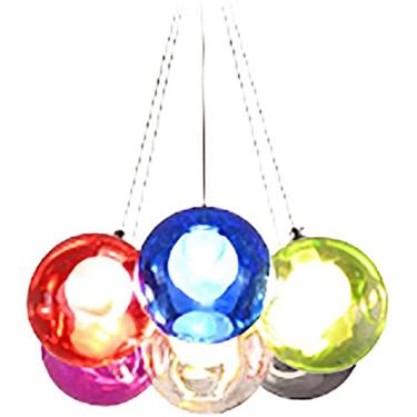 Imagem de Lustre de vidro moderno, bola de vidro colorida, luz pendente, transparente, G4, sabonete, lâmpada suspensa, restaurante, sala de jantar, decoração de teto, 6 cabeças, casa