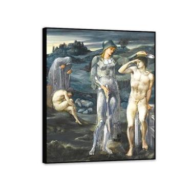 Imagem de SDYJ6GSW Edward Burne Jones Arte de parede O Chamado de Perseus Pôster Famosas Pinturas Reprodução Romantismo Pictures Decoração de parede Edward Burne Jones Decoração de casa 35 x 30 cm (14 x 12 pol