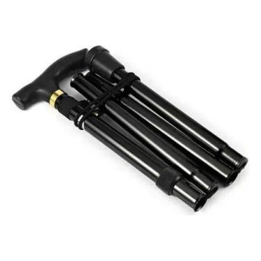 Imagem de Bengala Dobrável Em Alumínio Ajustável Suporte Para Idosos - Winner.Me