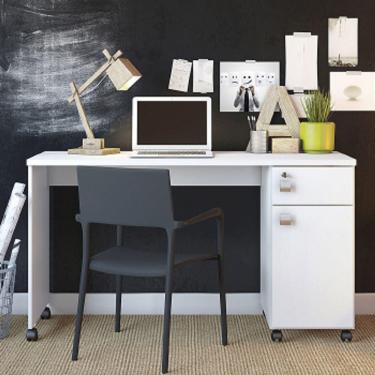 Imagem de Mesa Computador Lukaliam Malta 1 PT 1 GV - 902889 Branco