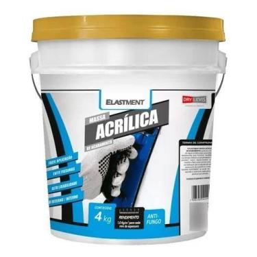 Imagem de Massa Acrílica Drylevis 4kg  Acabamento Liso para Paredes e Tetos