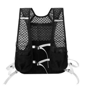 Imagem de Dynwave Colete de hidratação Mochila de corrida Respirável Refletiva Versátil Bolsa esportiva Mochila de hidratação para ciclismo Montanhismo, Black L 45x36x1cm