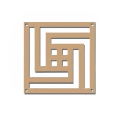 Imagem de Kit Placas Decorativas Cobogó Divisória de Ambiente 3D em MDF 3mm (10,03)