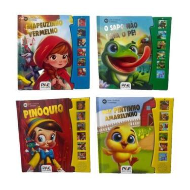 Imagem de Kit: Chapeuzinho Vermelho + Pinóquio + O Sapo Não Lava O Pé! + Meu Pin