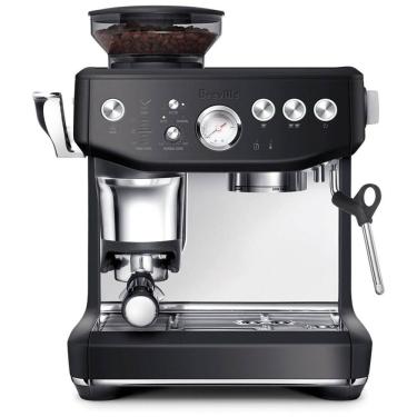 Imagem de Máquina de Café Expresso Aço Inoxidável com sistema de vaporização de Leite e Moedor Embutido, 110V 1750W, Breville Sage, Preta