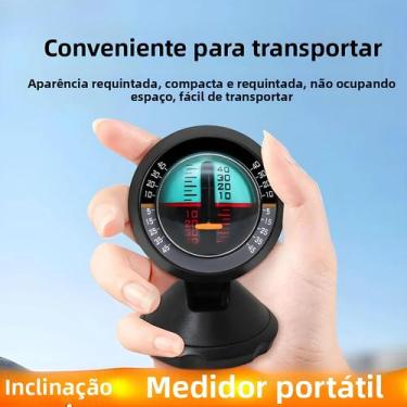 Imagem de Inclinômetro Portátil Para Carro, Medidor De Ângulo E Inclinação, Ferr