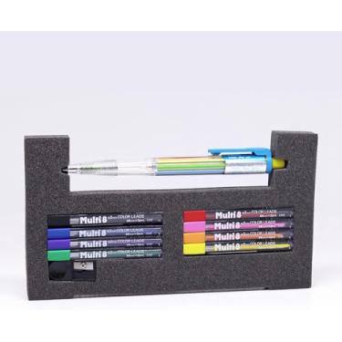 Imagem de Pentel Multi 8 Lápis de Cor Automático 8 cores + 8 cores de grafites