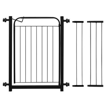 Imagem de Portao Grade Para Cachorros Cercado Pet Ajustavel 78cm Ate 153cm Protecao Segura Para Caes e Criancas(Preto 78cm A 113cm)