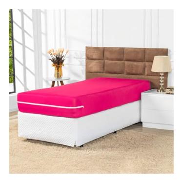 Imagem de Capa de Colchão com Ziper Solteiro (Pink)