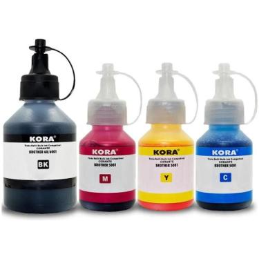 Imagem de Kit 4 Tintas Para Brother T420W T510W T520W T220 T710W T720DW MFC-T810