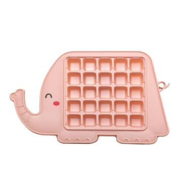 Imagem de Forma De Gelo Divertida Infantil Elefante Rosa 25 Cavidades