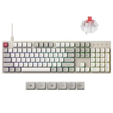 Imagem de Keychron Teclado mecânico com fio C2 Pro com taxa de polling de 8K Hz, retroiluminado RGB personalizado de tamanho completo, troca a quente, teclas PBT sem brilho, compatível com Mac Windows Linux