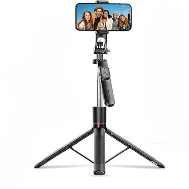 Imagem de Selfie Stick Tripé, 4 Eixos 360° Rotação Anti-tremor+ Controle Bluetooth Sem Fio para Vlog(Retráctil 1708mm（360° Rotação）)