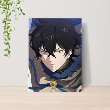 Imagem de Genérico, Quadro Black Clov Anime A4 | Placa MDF 10