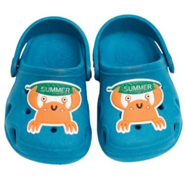 Imagem de Babuche Croc's Infantil Bebê Confortável, Sandália Leve, Menino Menina, Antiderrapante (Caranguejo, BR, Criança de 1 a 3 anos, Numérico, 19)