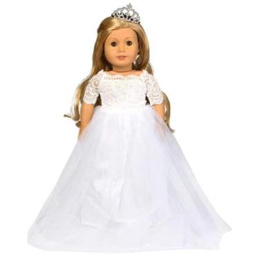 Imagem de Roupas e acessórios para bonecas HWD Princess para bonecas de 18 poleg