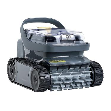 Imagem de Robô Aspirador OPX32 Automático para Piscina, Cinza e Preto, Sistema de Limpeza com Esteiras, Filtro Integrado