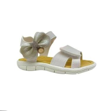 Imagem de Sandália Casual Klin Tic Tac Infantil 171225 Off White-Feminino