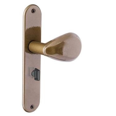 Imagem de Fechadura Banheiro Latonado Fosco Taco de Golf Aliança - Aliança Metal