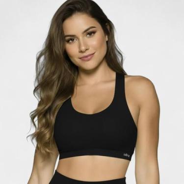Imagem de Top Selene Sem Costura Feminino - Preto, P