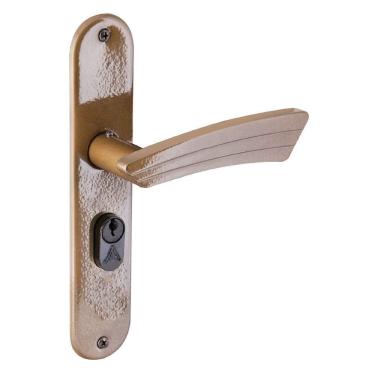 Imagem de Fechadura Entrada Espelho Latonado Fosco Pop Aliança