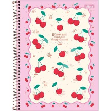 Imagem de Caderno Espiral Capa Dura Universitário 10 Matérias Amarena 160 Folhas